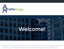 Tablet Screenshot of callmynotary.com